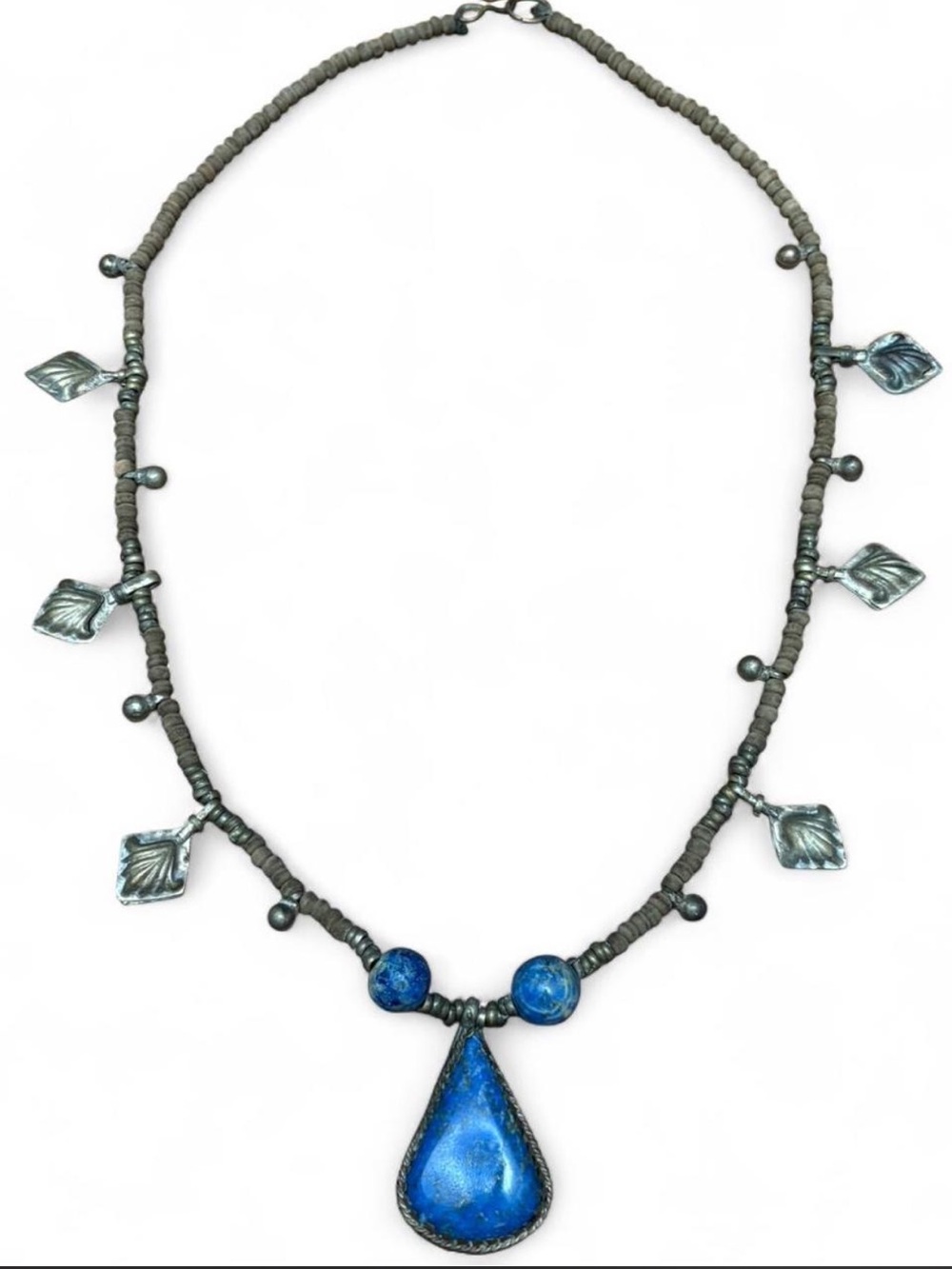 Vintage tribal Afghan lapis lazuli necklace